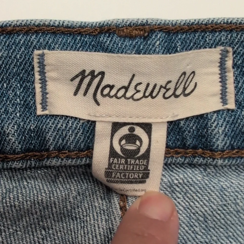 Madewell The Perfect Vintage Jeans Straight Leg Frayed Hem Size 25P - Picture 8 of 11